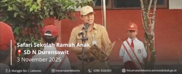 Menuju Sekolah Ramah Anak di Kabupaten Wonosobo